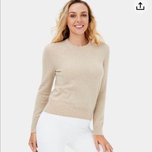 Halara Oatmeal Khaki Cashmere Sweater